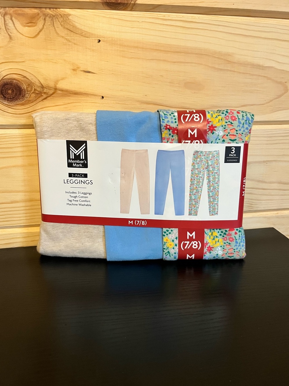 Girls 3-Pack Cotton Leggings NWT